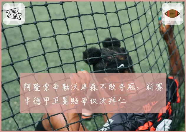 阿隆索率勒沃库森不败夺冠,新赛季德甲卫冕赔率仅次拜仁